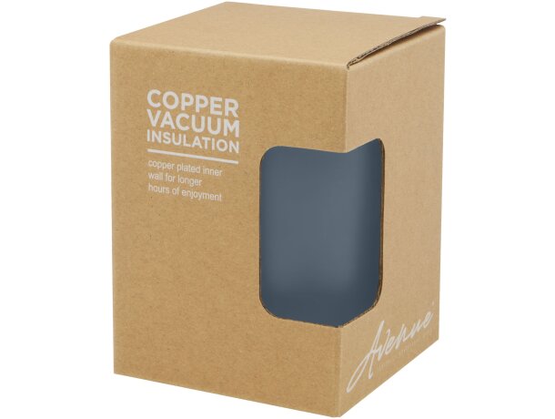 Vaso isotérmico Lagan con tapa bambú y aislamiento al vacío Azul hielo detalle 13