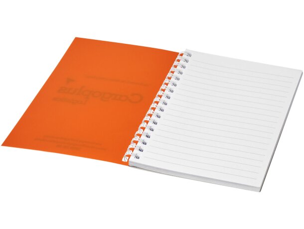 Libreta A5 Rothko Naranja/blanco detalle 12