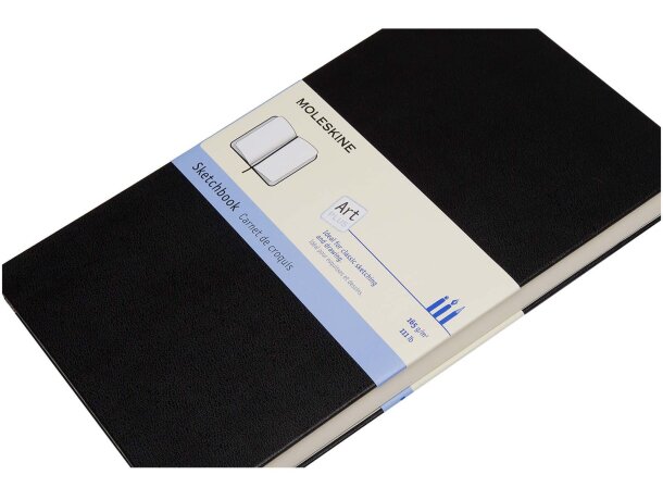 Cuaderno de dibujo grande Moleskine con papel certificado FSC Negro intenso detalle 2