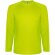 Camiseta deportiva infantil Montecarlo Roly de manga larga Amarillo flúor