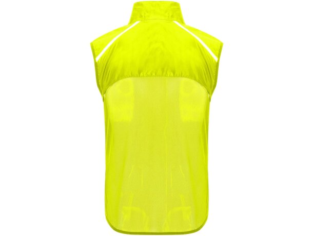Chaleco running ligero unisex Jannu Roly transpirable detalle 10