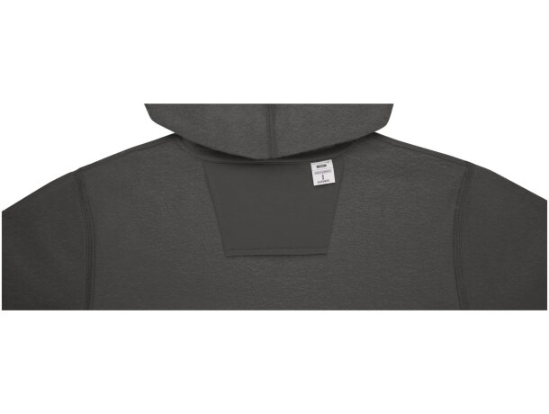 Sudadera con capucha Charon para hombre con interior afelpado Gris tormenta detalle 40
