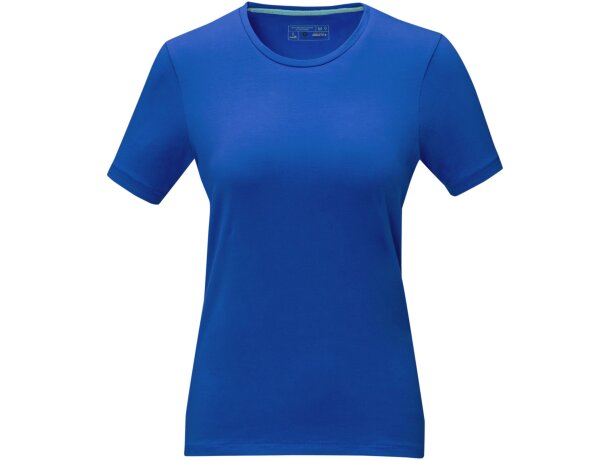 Camisetade manga corta orgánica para mujer Balfour Azul detalle 19