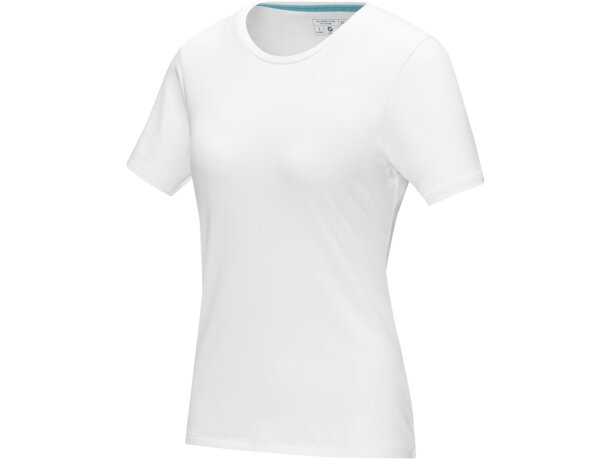 Camisetade manga corta orgánica para mujer Balfour Negro intenso detalle 45