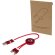 Cable 5 en 1 Alasia aluminio reciclado carga rápida Rojo detalle 8