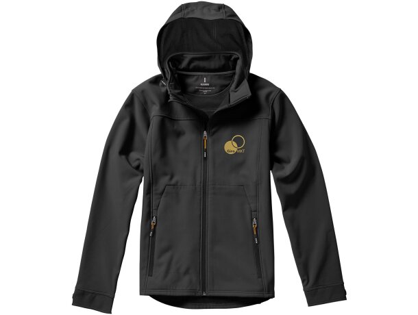 Chaqueta softshell de hombre Langley impermeable transpirable Antracita detalle 27