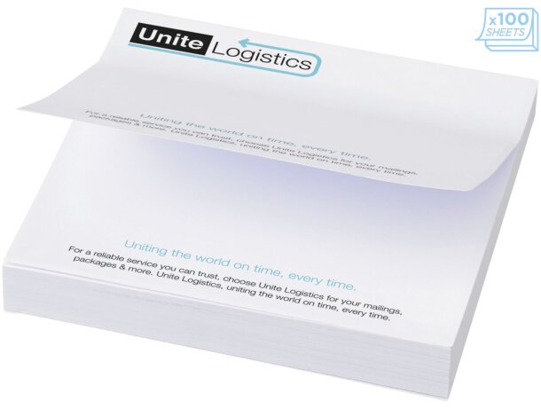 Notas adhesivas Sticky-Mate 100x100 mm certificadas FSC Blanco detalle 3