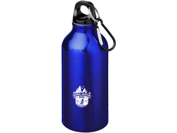 Cantimplora de aluminio con mosquetón 350 ml merchandising