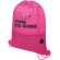 Mochila de cuerdas para empresa poliéster Oriole Magenta detalle 31