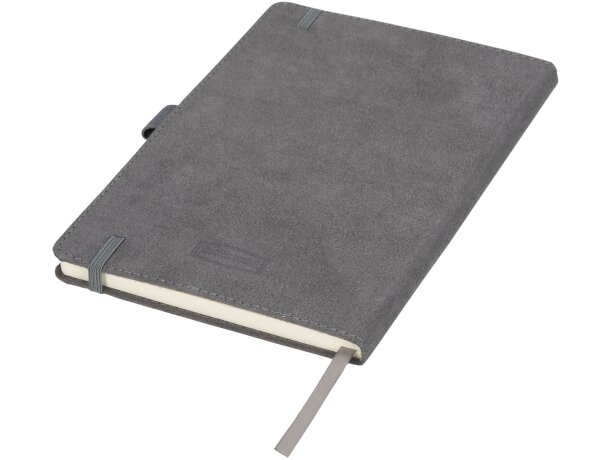 Libreta A5 de ante Carbony Gris detalle 16