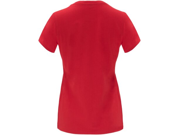 Camiseta manga corta mujer Capri Roly 100% algodón 170 g/m² Rojo detalle 118