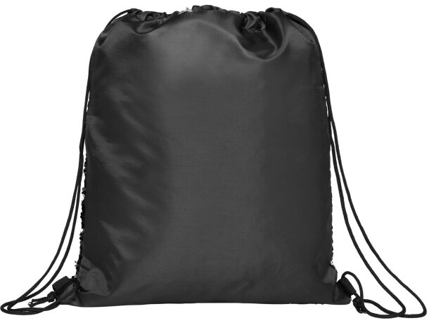 Mochila de cuerdas con lentejuelas 5L Mermaid Negro intenso detalle 7