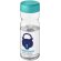 Bidón deportivo de 650 ml con tapa de rosca H2O Active® Base Tritan™ Transparente claro/azul aqua detalle 14