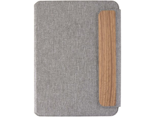 Organizador A5 reciclado Andean con cierre magnético Gris detalle 2