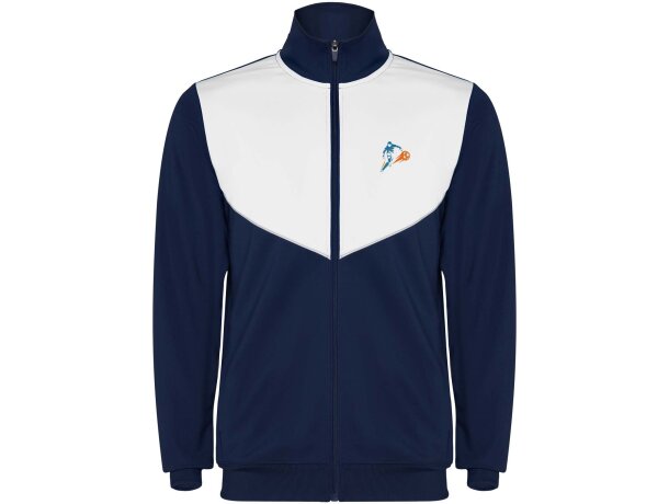 Chándal infantil Evans de Roly en poliéster con diseño bicolor Azul marino/blanco detalle 16