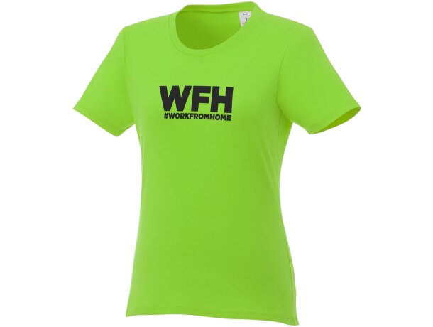 Camiseta de manga corta para mujer ”Heros” Verde manzana detalle 55