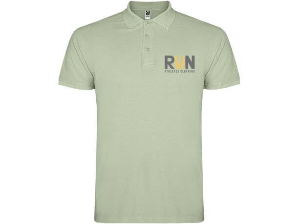 Polo manga corta hombre Star Roly 100% algodón piqué 200 g/m² detalle 53