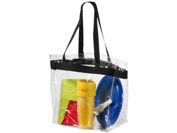 Bolsa de pvc transparente con logo