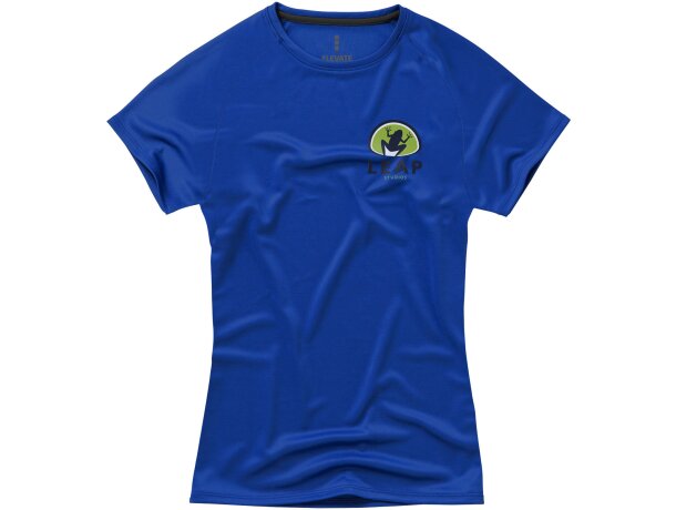 Camiseta manga corta de mujer niagara de Elevate 135 gr Azul detalle 22