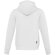 Sudadera con capucha unisex Laguna algodón BCI y poliéster Blanco detalle 3