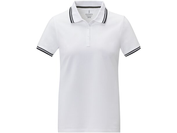 Polo de manga corta con ribete para mujer Amarago merchandising