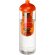 H2O Active® Vibe Bidón deportivo e infusor con tapa Dome de 850 ml Transparente/naranja