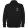 Sudadera con capucha y cremallera Montblanc Roly unisex Negro intenso detalle 1
