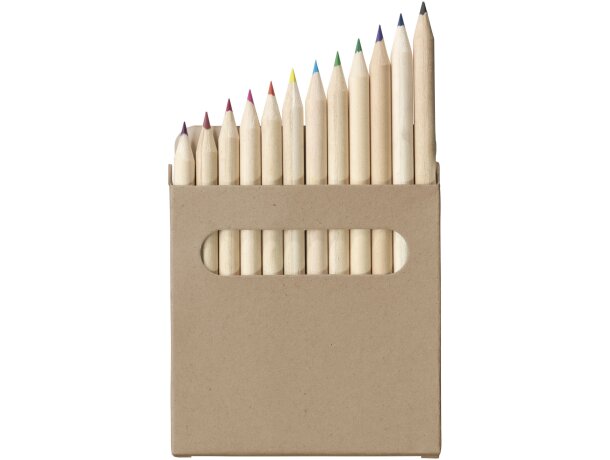 Set para colorear de 12 piezas Artemaa en madera de álamo Natural detalle 2