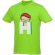 Camiseta de manga corta para hombre Heros Verde manzana detalle 83