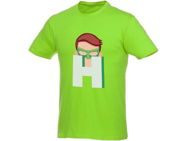 Camiseta de manga corta para hombre Heros Verde manzana detalle 82