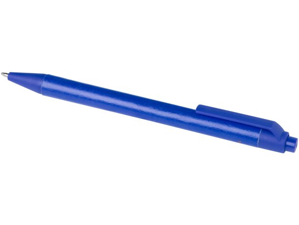 Bolígrafo Chartik de papel reciclado con certificación FSC Azul detalle 9