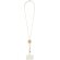 Lanyard para smartphone Adhab con detalles de bambú Blanco detalle 6