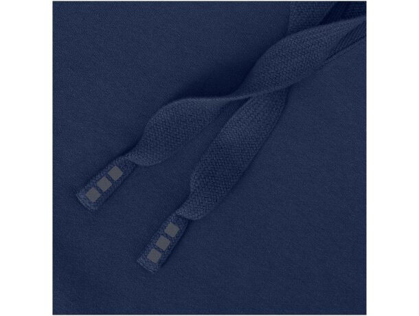 Sudadera con capucha unisex Laguna algodón BCI y poliéster Azul marino detalle 18