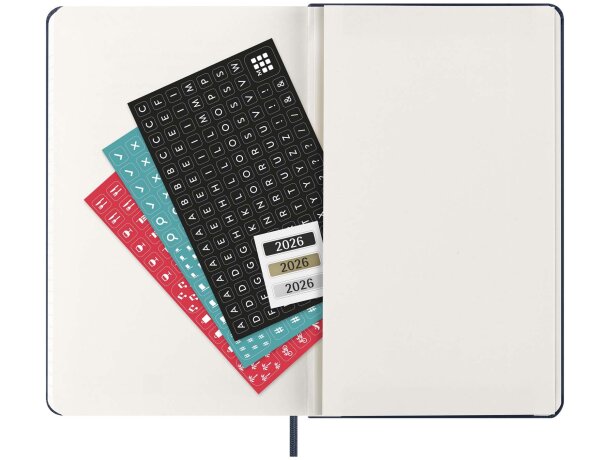 Agenda diaria Moleskine con tapa dura y cierre elástico 2026 detalle 14