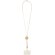 Lanyard para smartphone Adhab con detalles de bambú Blanco detalle 8