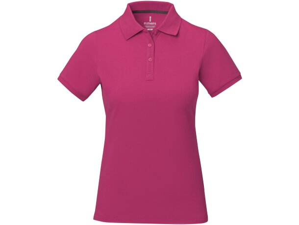 Polo de mujer barato en algodón 200 g/m2 Elevate Life Calgary Magenta detalle 11