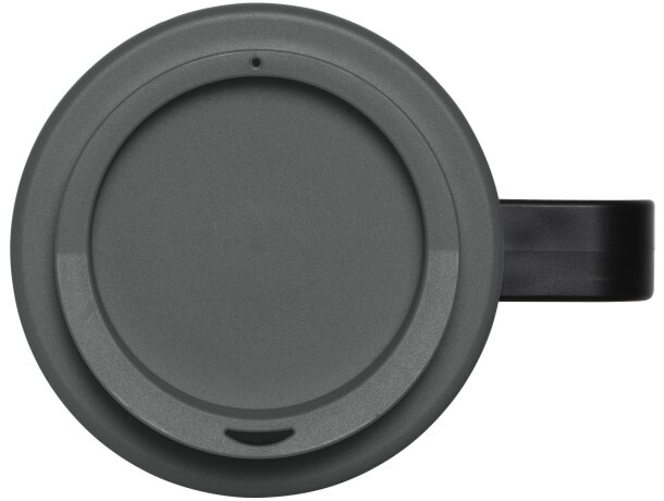 Taza térmica personalizada en pp 350ml Negro intenso/gris detalle 17