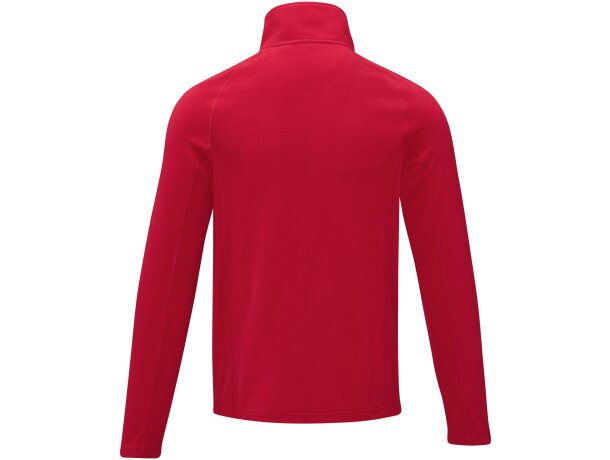 Chaqueta polar para hombre Zelus con cremallera reversible Rojo detalle 9