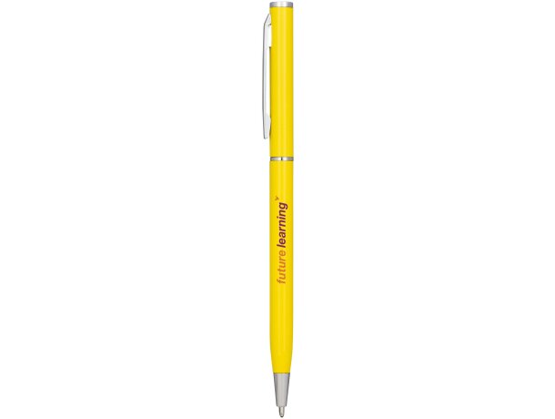 Bolígrafo de aluminio Slim Amarillo detalle 5