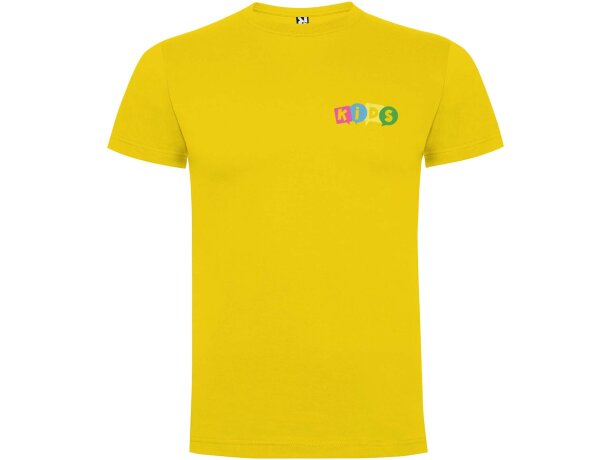 Camiseta manga corta infantil Dogo Premium Roly en algodón Amarillo detalle 14