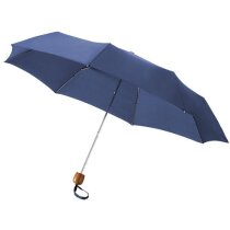 Paraguas con estructura metálica plegable personalizado azul marino Paraguas con estructura metálica plegable personalizado azul marino