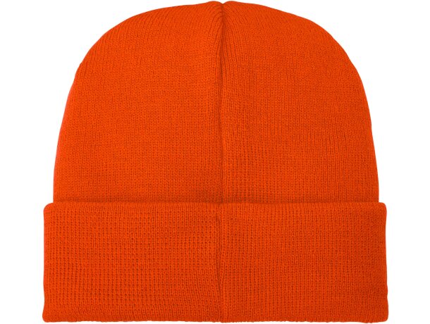 Gorro de lana con parche Boreas Naranja detalle 22