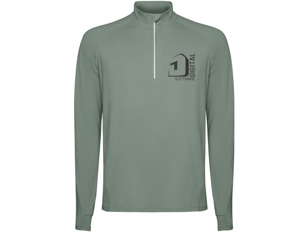 Sudadera técnica hombre Estambul con media cremallera Roly detalle 1
