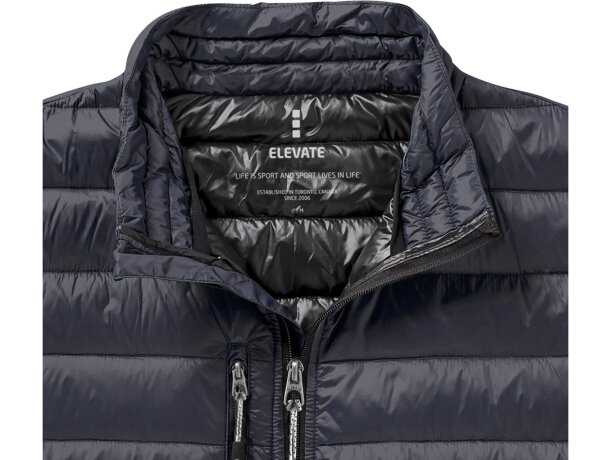 Chaqueta ligera plumón natural hombre Scotia Azul marino detalle 20