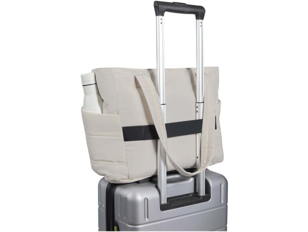 Bolsa tote Puffer acolchada reciclada GRS para portátil 15,6 detalle 8