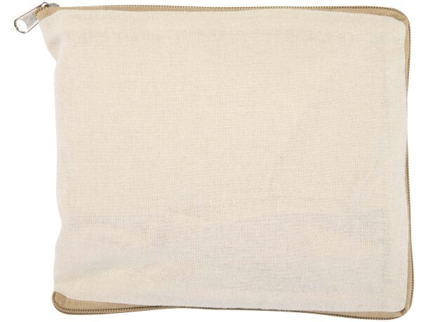 Bolsa tote Sierra 12L algodón reciclado certificado GRS Natural/natural detalle 3