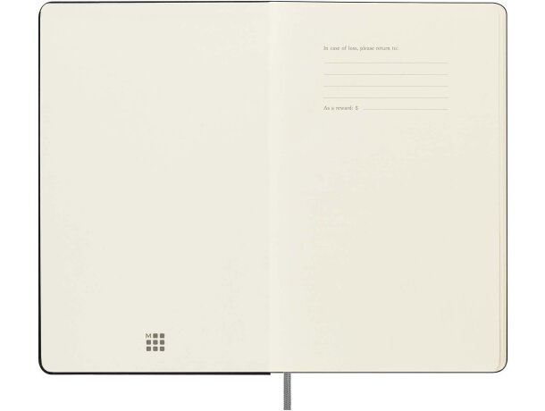 Libreta Smart Grande Rayada Moleskine con digitalización Negro intenso detalle 10