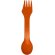 Cuchara, tenedor y cuchillo 3 en 1 Epsy Naranja detalle 13