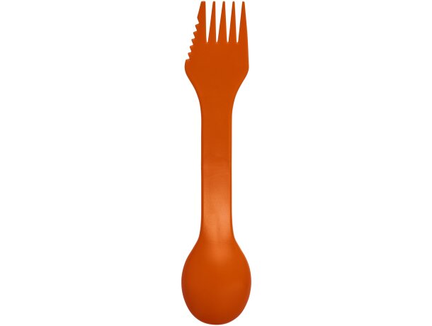 Cuchara, tenedor y cuchillo 3 en 1 Epsy Naranja detalle 12