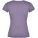 Camiseta cuello pico mujer Roly Victoria algodón 155 g/m² Lavanda detalle 57